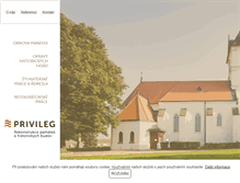Tablet Screenshot of privileg.cz